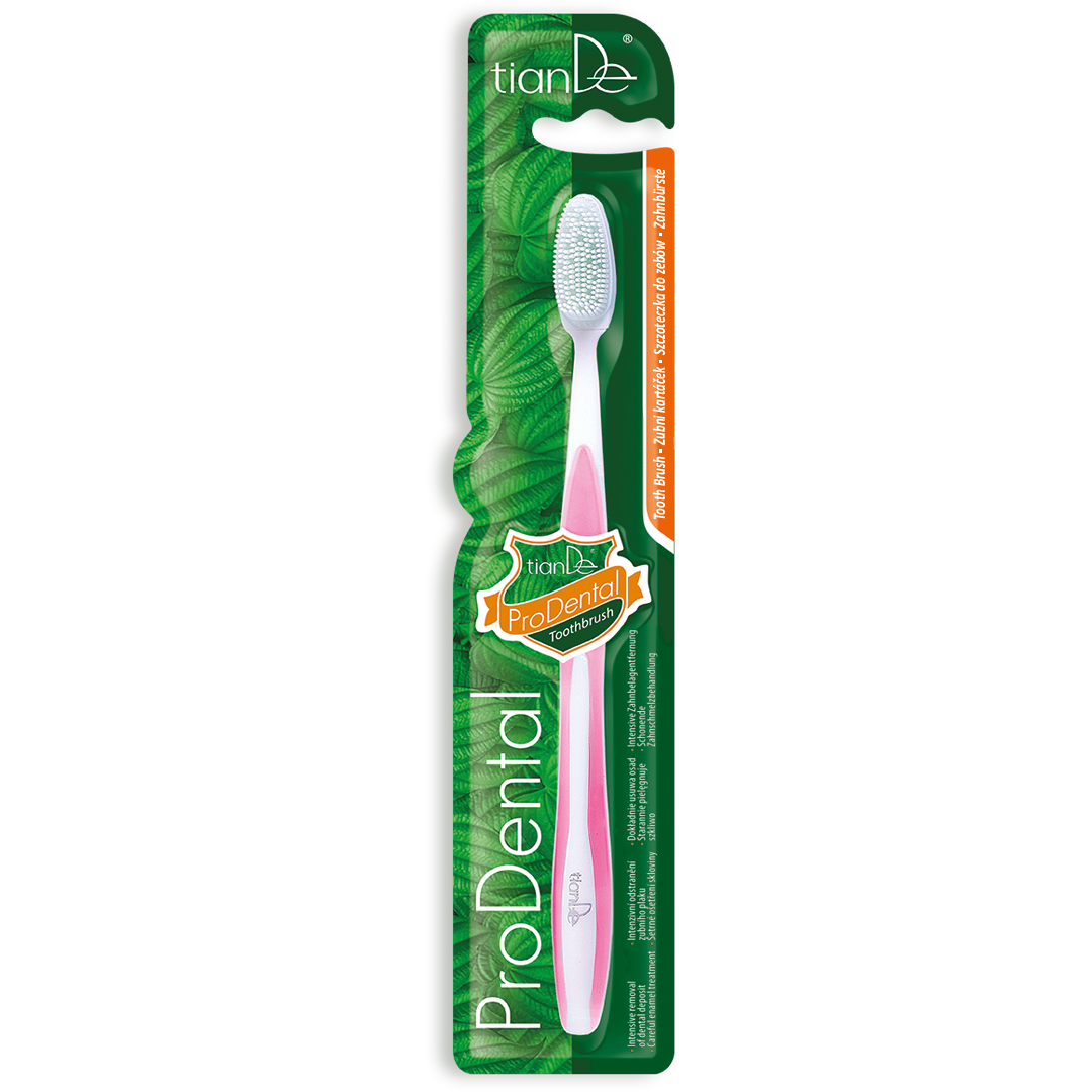 Periuță de dinți „prodental” roz, 1 buc.