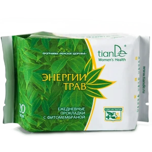 Absorbante zilnice cu fitomembrană „Energia plantelor”, 20 buc.