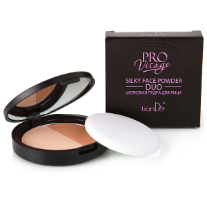 Шелковая пудра для лица Duo, тон 2